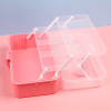 Handheld folding storage box, tools set for manicure, art storage system