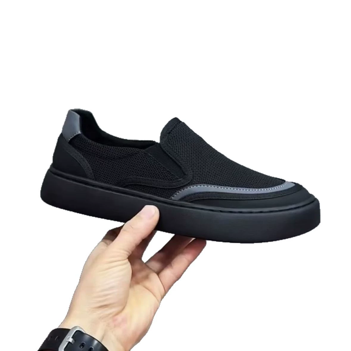 Мужские кожано-тканевые старые cloth shoes?