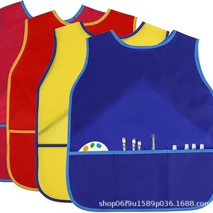 Children's Art Waterproof Artist Painting Apron Children's Overalls Sleeveless Painting Overalls Art Apron Belt