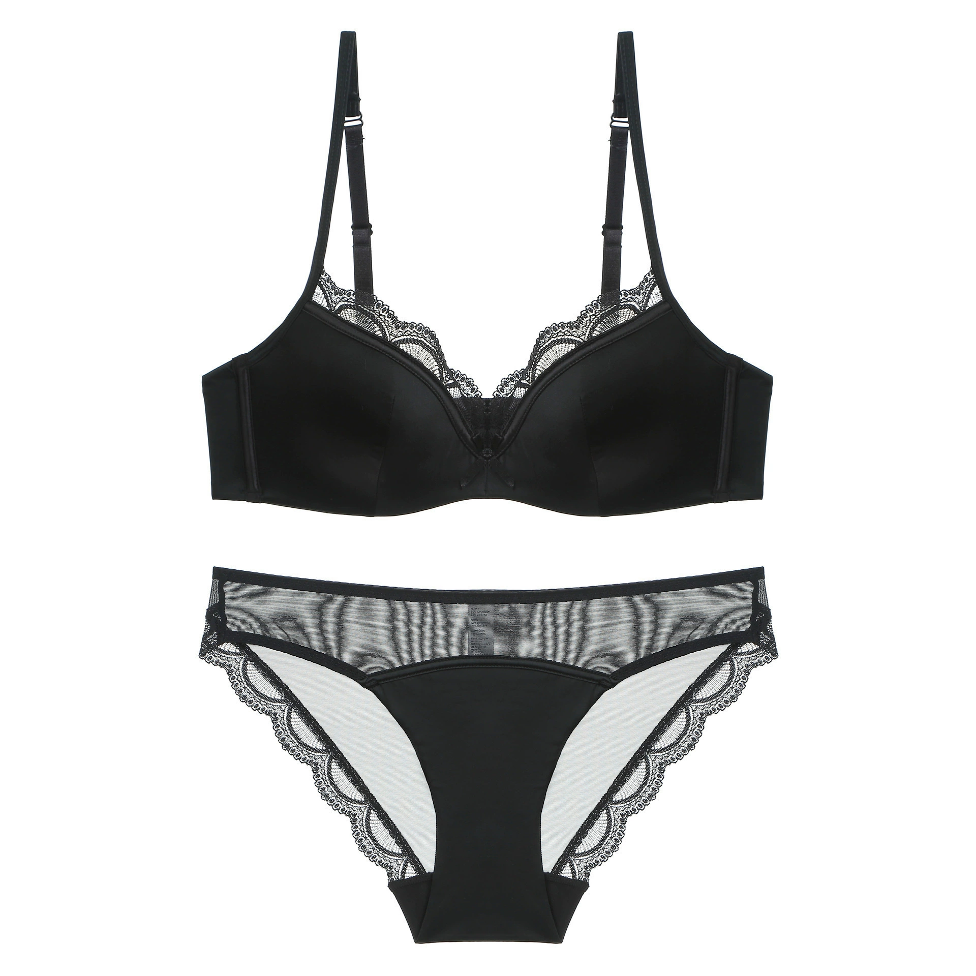 Lace Push-Up Bra, Underwire (Steel Ring), Thin Breathable Summer Design, Multiple Sizes