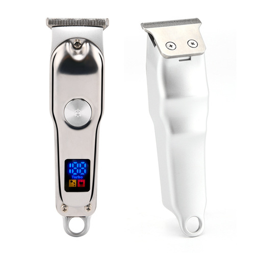 Hair clipper cross-border new product LED display electric clipper shaving electric clipper metal engraving scissor hair clipper