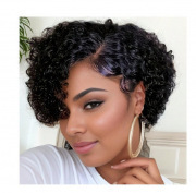 アマゾンの外国貿易の欧米のかつらの女性のショートヘアのかつらはふわふわしています。|undefined