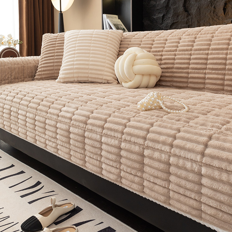 Coussin de siège en polaire pour canapé antidérapant chaud_voghion.com