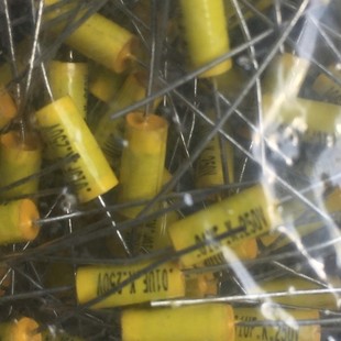 Axial Film Capacitor 103 0.01UF 10k 0.01k 250V Stepless Through-core Capacitor Yellow Round 11*5