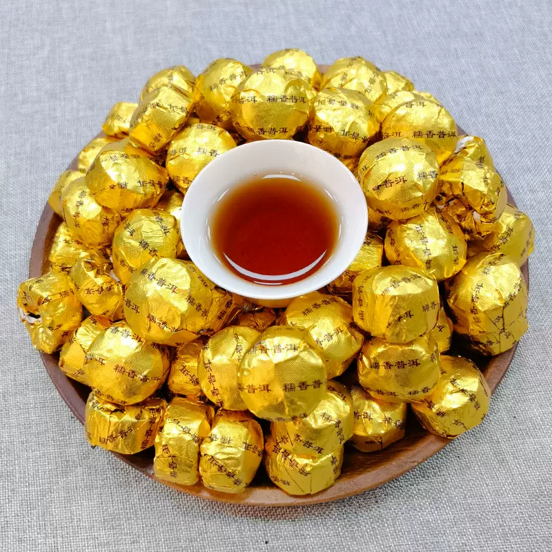 糯米香普洱茶熟茶小沱茶一斤散装办公商用便携泡云南普洱茶叶批发