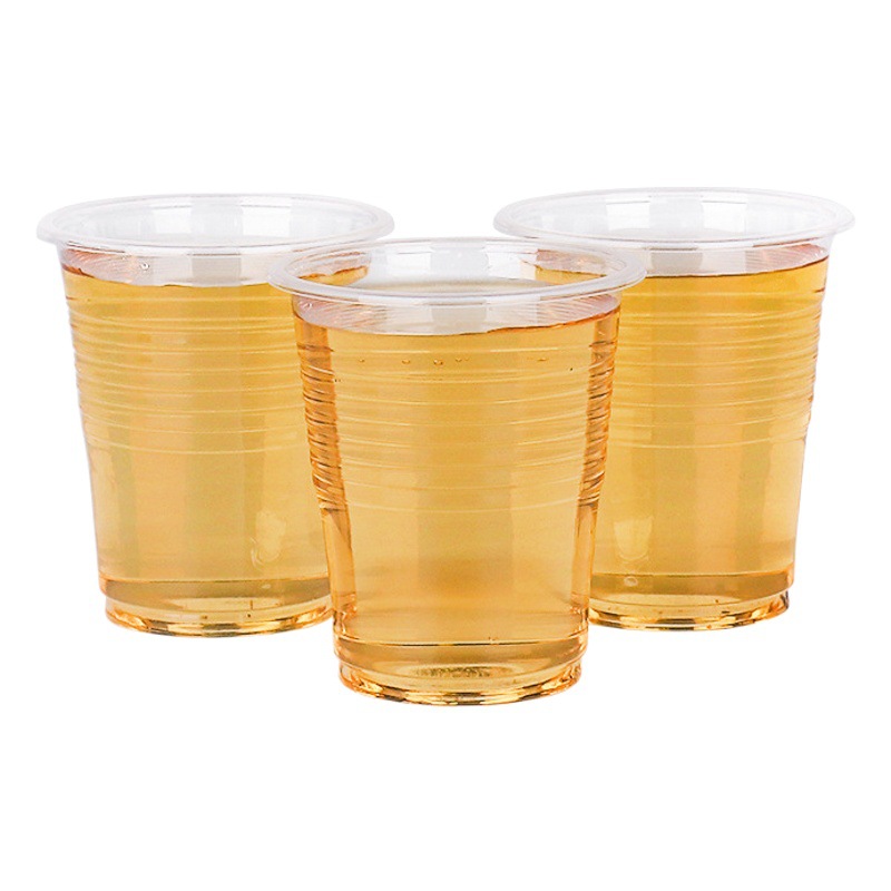 Yaokang taza de plástico desechable engrosada transparente comedor del hogar caja completa al por mayor bebida boda aviación taza de agua