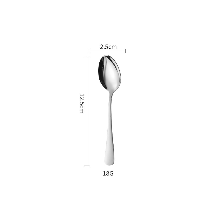 クロスボーダー 1010 ステンレス鋼食器肥厚コーヒー撹拌スプーンケーキスパチュラホテルナイフ、フォーク、スプーンセットはロゴを彫刻することができます|undefined
