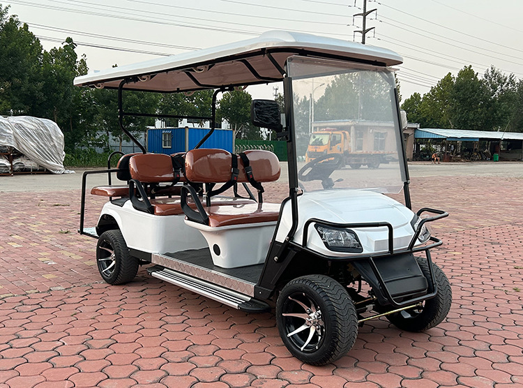 Electric Golf Cart, Four-Wheel Sightseeing Car, Campus, Factory, Property, Scenic Spot Shuttle Bus, Golf Cart