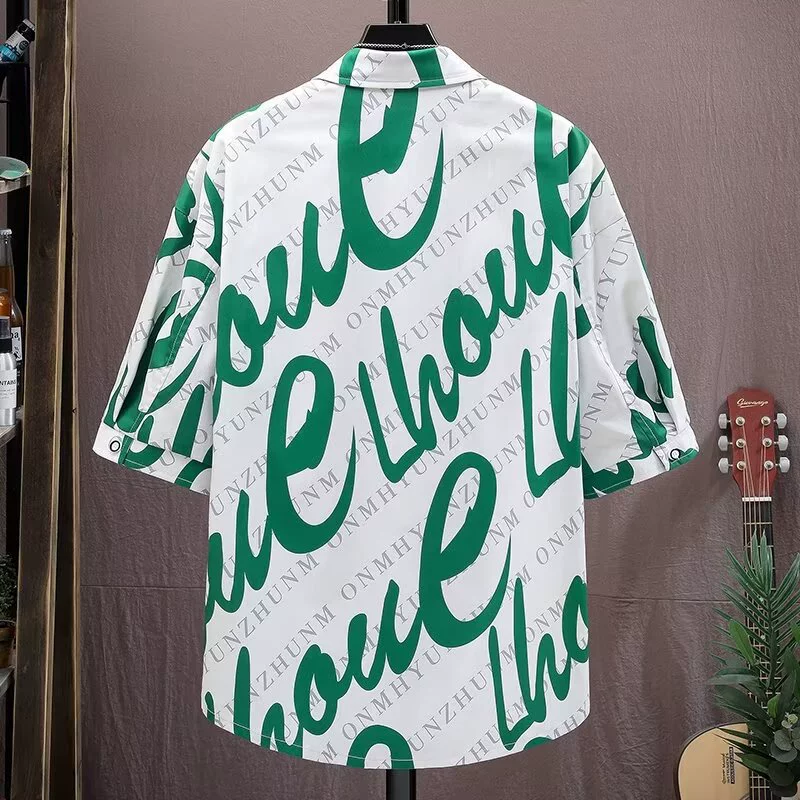 Летняя шелковая трендовая рубашка, oversize, для подростков