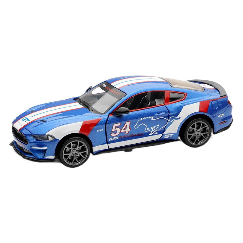 Modelo de Auto Deportivo Ford Mustang GT Escala 1:34 de Aleación con Retroceso para Colección