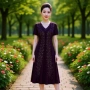 高档妈妈新款气质裙子