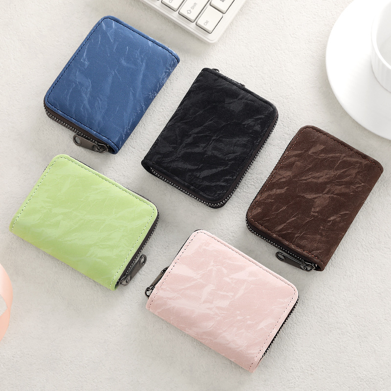 Nueva bolsa de tarjetas de órgano femenina pequeña y exquisita anti-damagnetizante anti-robo cubierta de tarjetas deslizantes masculinas multi-carjeta cubierta de tarjetas bancarias de gran capacidad