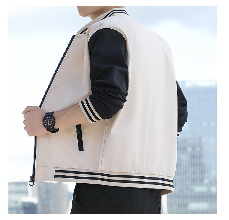 2024 nouvelle veste décontractée, vêtements d'extérieur pour hommes, vêtements de travail à la mode, uniforme de baseball, belle tenue d'automne pour jeunes_voghion.com