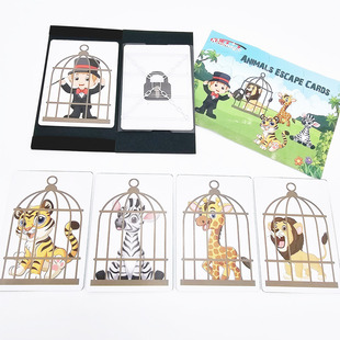 G0830 Animal Escape Card Set kingmagic Magic Props Children's Toys Holiday Show Gifts