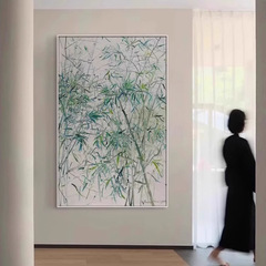 また新緑現代シンプルな客間装飾画植物花卉玄関掛け画軽贅沢高級サンプル板間画を見た