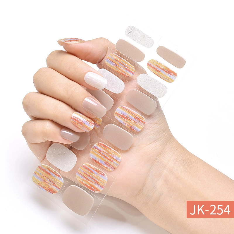 Набор для ногтей XT Gel с наклейками, искусственные ногти и лак для ногтей