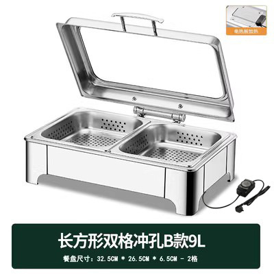 不锈钢液压自助餐炉翻盖保温炉可视布菲炉电加热自助早餐炉保温锅|undefined