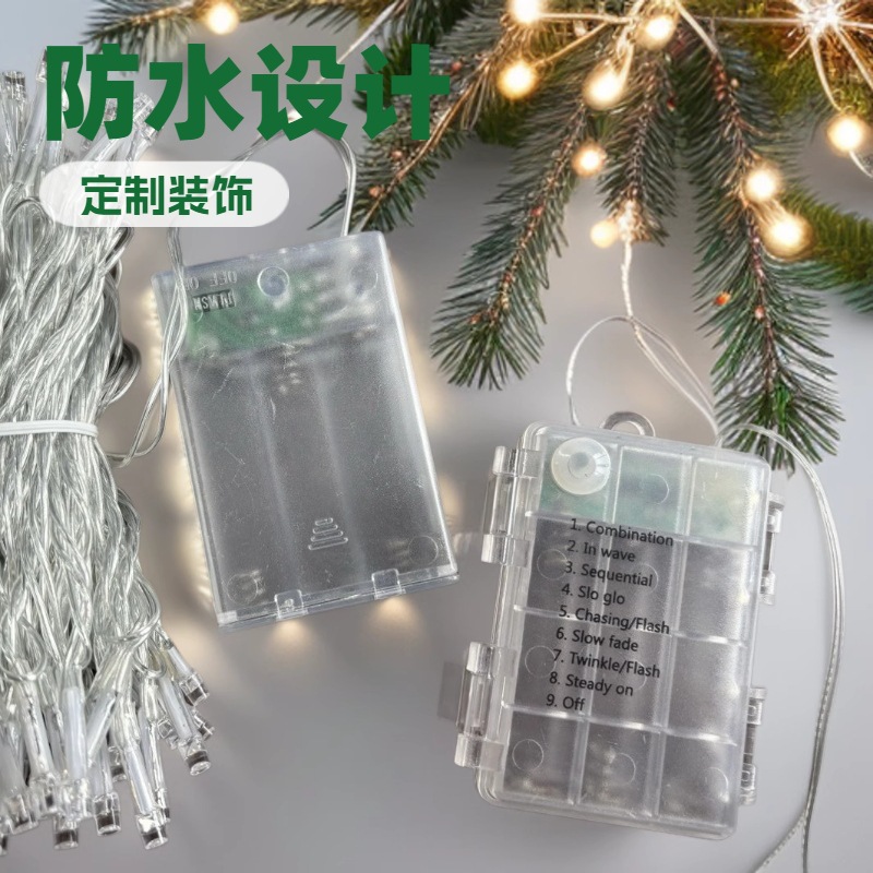 Caja de batería usb lámpara de cadena de control remoto led luz de cadena atmósfera luz intermitente luz de Navidad luz de decoración de vacaciones al por mayor