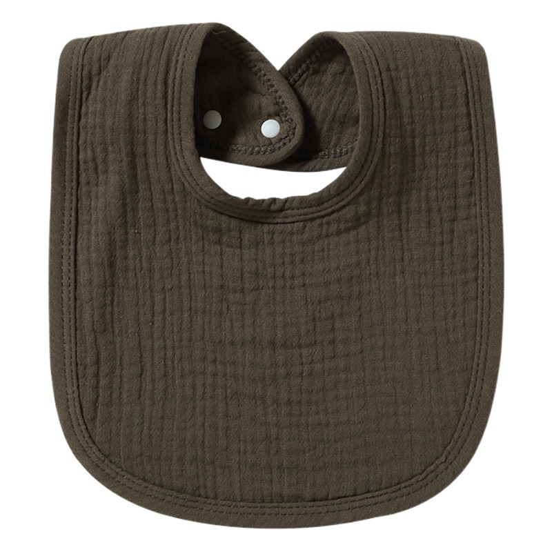 Babero de bebé Primavera/Verano/otoño babero de bebé de 4 capas de gasa de algodón absorbente en forma de U babero recién nacido niños cuatro estaciones