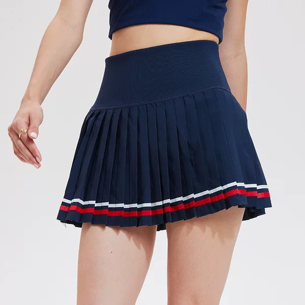 Amazon's New Tennis Wear Sports Suit for Women, Safety Anti-Exposure Fitness Skirt, Lapel Golf Suit