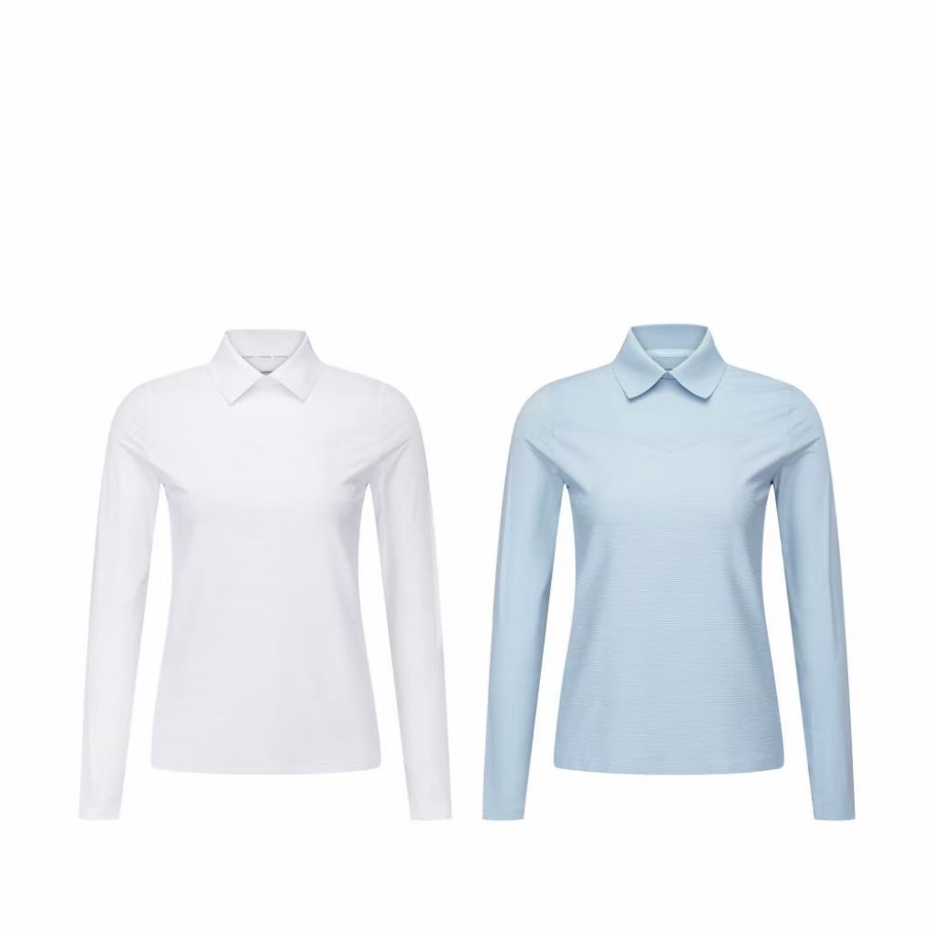 Spring and Summer Golf Women's Clothing Fashionable Versatile Long-Sleeved T-Shirt Sports Slim Lightweight Breathable Polo Shirt