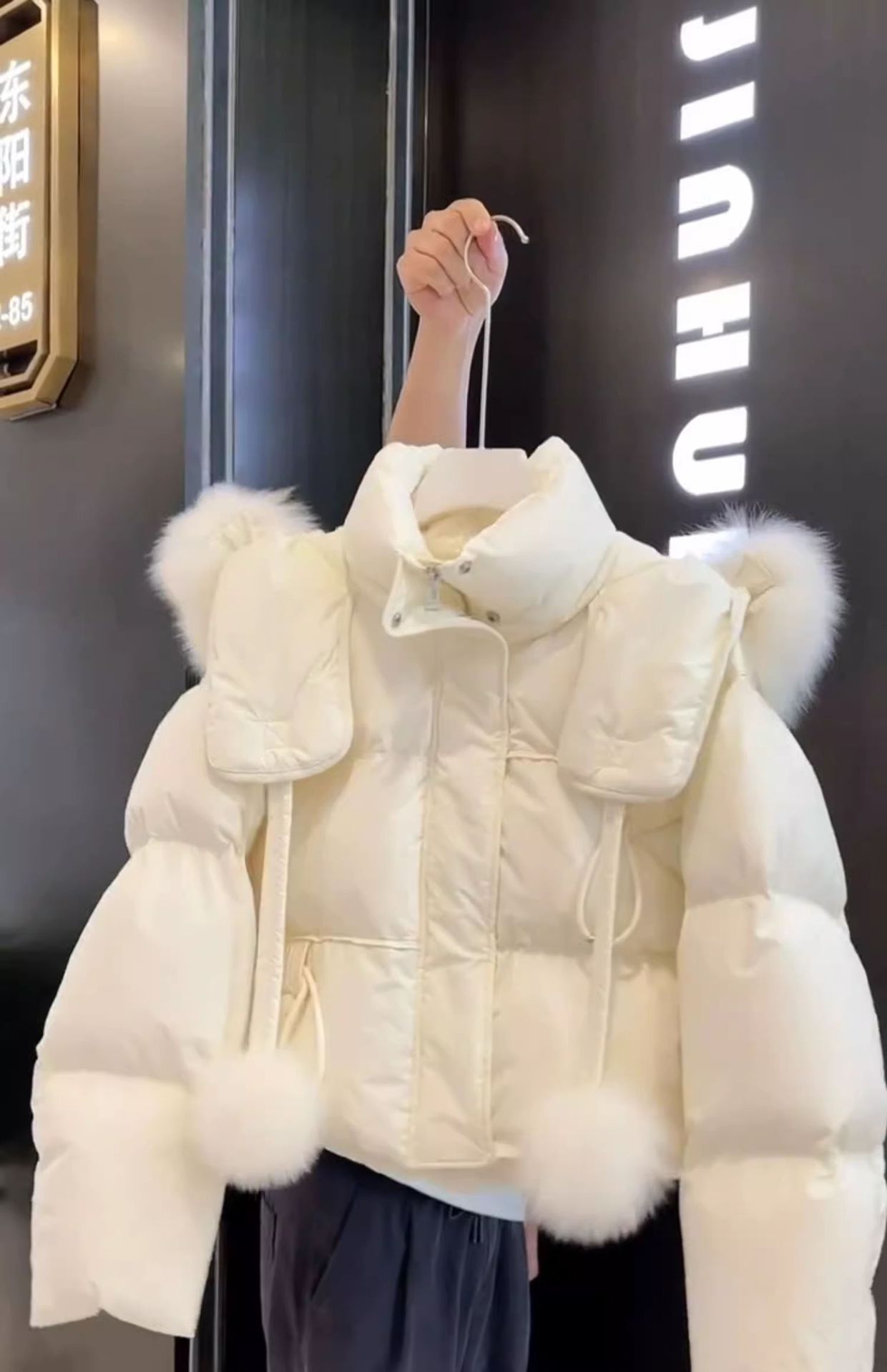 FL232332今年の流行コートは韓国系がファッション気質を着ています。