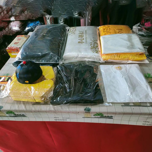 High-End Shrouds for Men and Women, Funeral Clothing, Funeral Supplies, Shrouds, Full Set, Old Clothes, Factory Wholesale