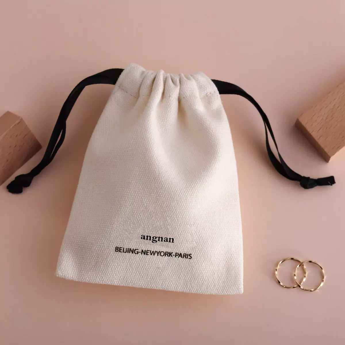 棉麻布帆布束口袋首饰品佛珠文玩珠宝袋刮痧板精油充电器化妆品