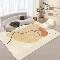 簡約線條客廳地毯家用沙發茶几毯少女臥室床邊毯衣帽間地墊滿鋪毯