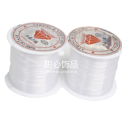 Transparent elastic crystal string DIY jewelry accessories beaded elastic cord bracelet elastic thread jewelry headband wholesale