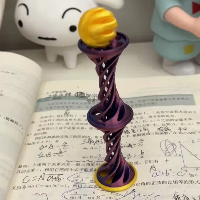 Офисная игрушка для рабочего стола, уникальный настольный аксессуар, антистрессовая спираль, 3D игрушка для снятия стресса.