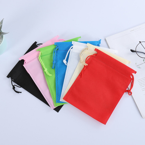 Non-woven drawstring bag for shoes, clothing, dustproof storage packaging bags, toy drawstring bags with printed logo
