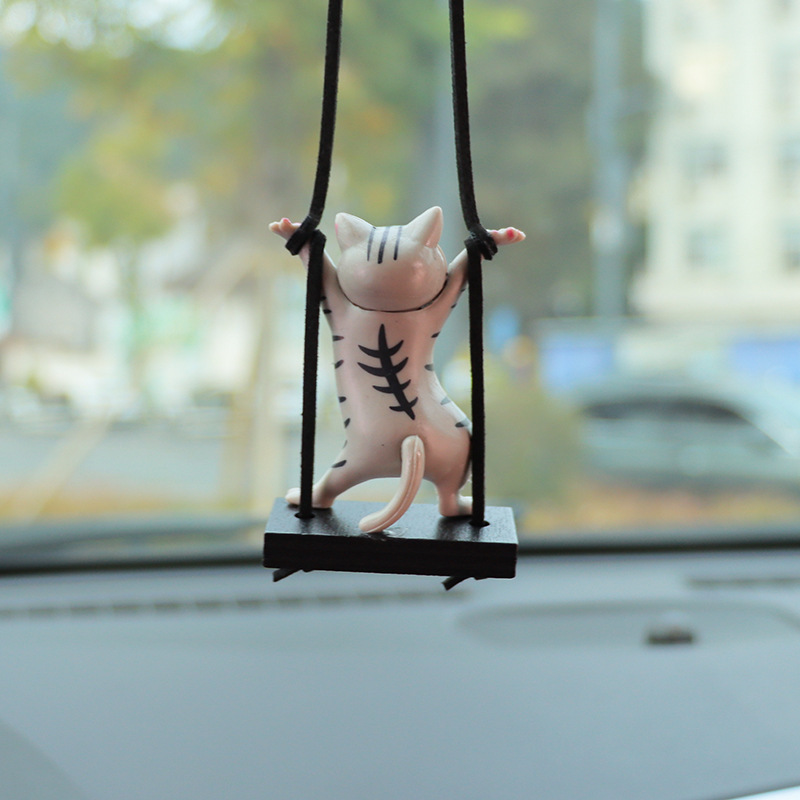 Twisted Waist Cat Car Pendant Car Interior Decoration Supplies Car Pendant Pendant Car Charms Car Supplies Batch