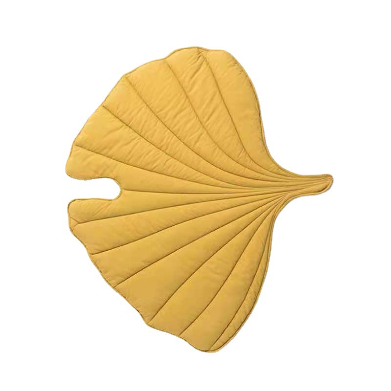 INS Estilo nórdico ginkgo hoja estera bebé de alta calidad Algodón gateando estera bebé niños Juego estera