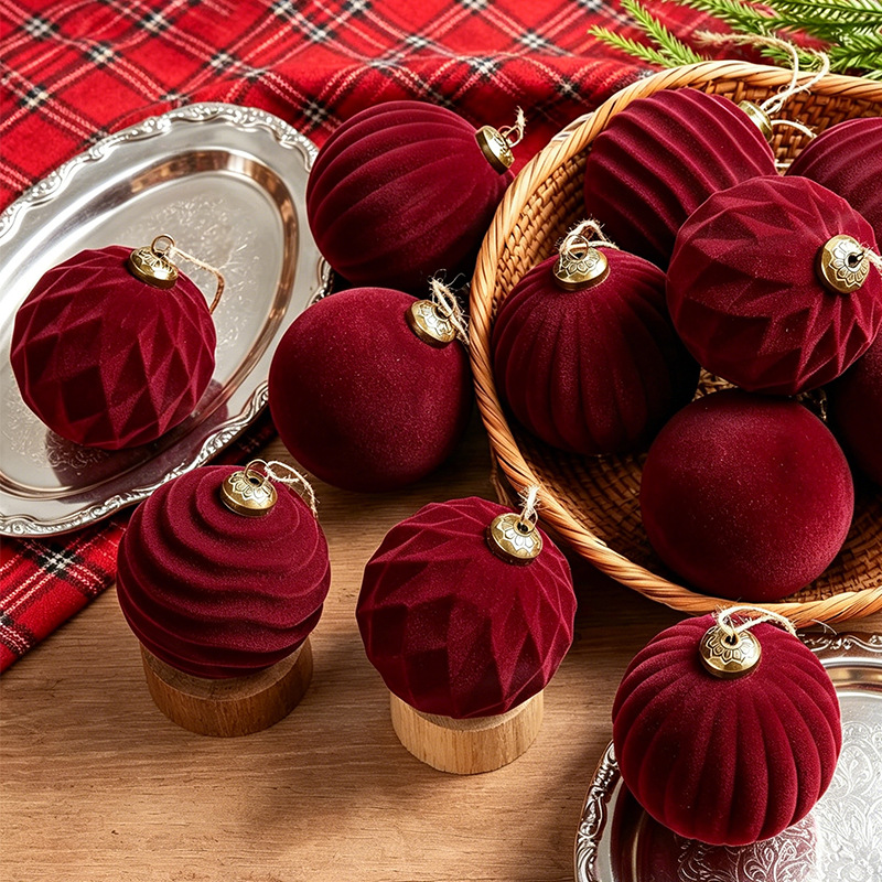 Navidad, accesorios de Navidad, decoraciones navideñas, flocado, colgantes de Navidad, colgantes de decoración del árbol de Navidad