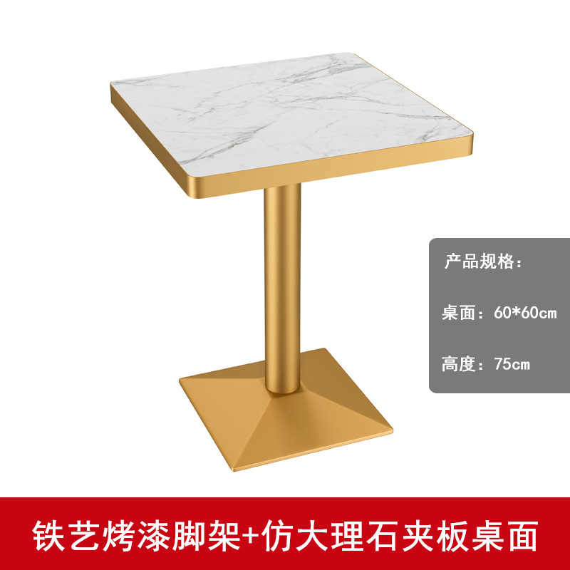 Mesa redonda de mármol para cafetería o restaurante, estilo moderno y elegante para negocio o showroom