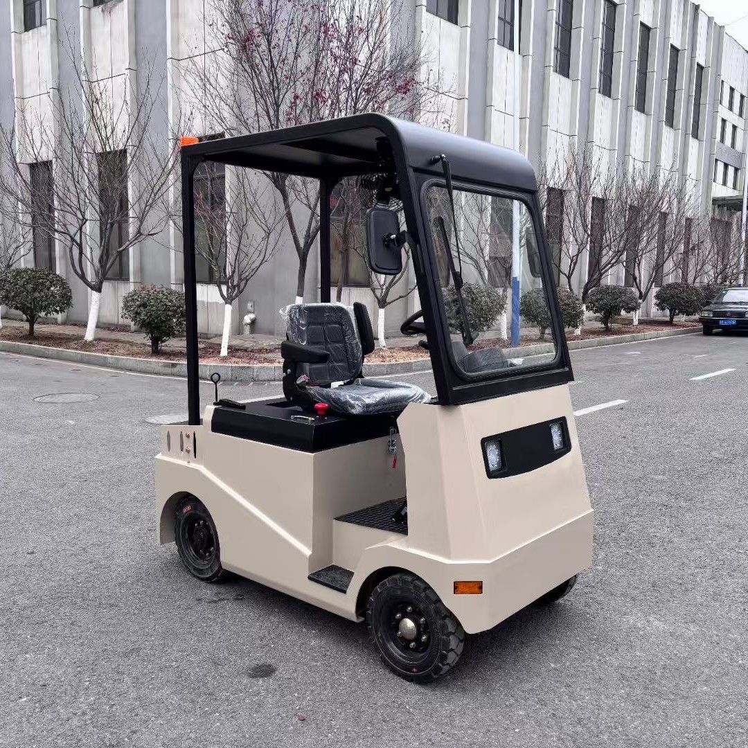 普尔夫座驾式电动牵引车QDD物流转运用牵引头搬运叉车平板拖车头