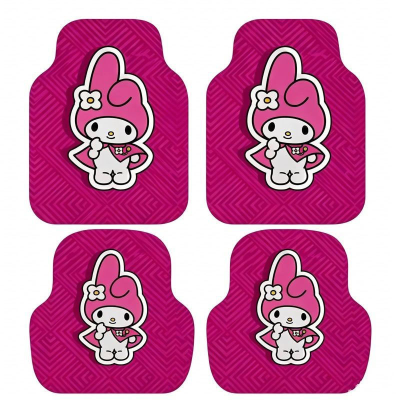 Cute cartoon simple versatile silk loop carpet, non-slip, anti-stain, dirt-resistant, durable, easy to maintain, can be cut to size, suitable for car interior mats