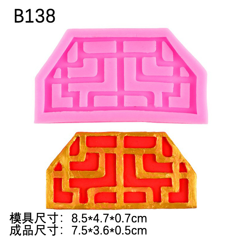 Suerte flores florecen y ricos negocios está en auge placa antigua moneda de silicona molde DIY creativo etiqueta engomada del refrigerador colgante