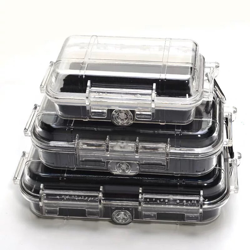 Transparent Outdoor Moisture-Proof, Shock-Proof, Pressure-Proof and Waterproof Box, Sealed Box, Storage Box, Buffer Rubber Pad, Professional Waterproof Box