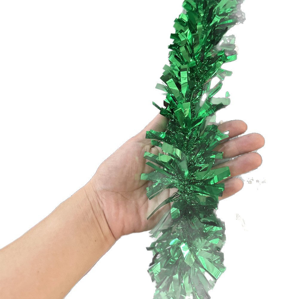 Transfronterizo Amazon explosivo diseño de Navidad decoración de hojas anchas fiestas de fiestas de lana 9cm2 metros de cifrado