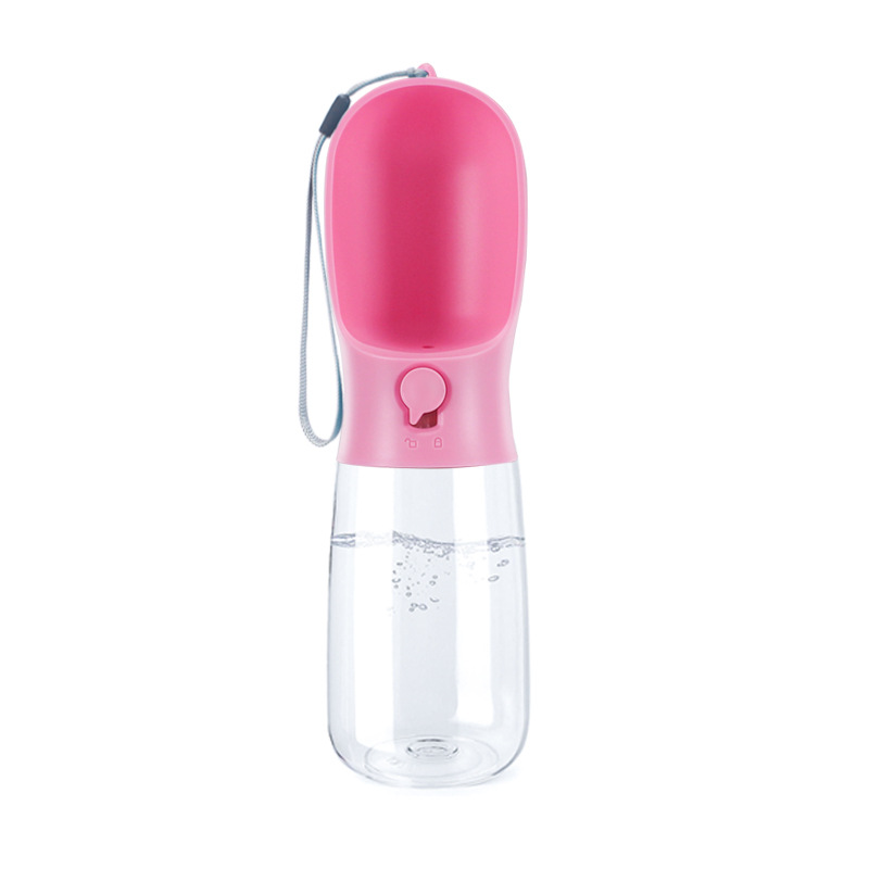 Mascota 550ml gato y perro taza de agua portátil hervidor botella de agua suministros para mascotas perro gato taza de agua botella de agua al por mayor