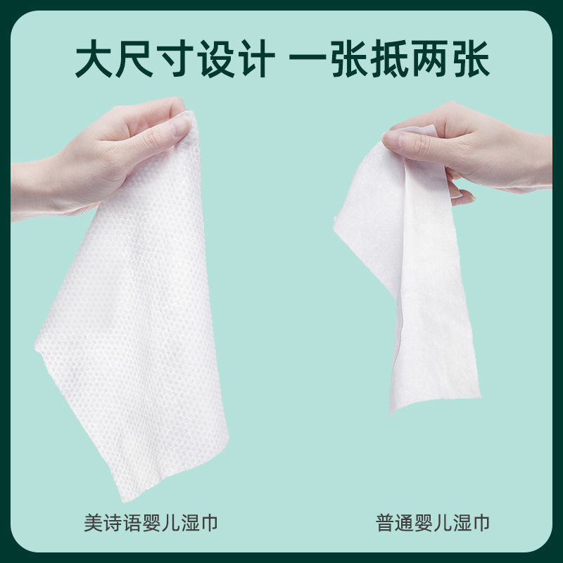 Toallitas de mano de bebé al por mayor 80 piezas Paquete Grande bebé niños toallitas con cubierta toallitas infantiles fábrica al por mayor