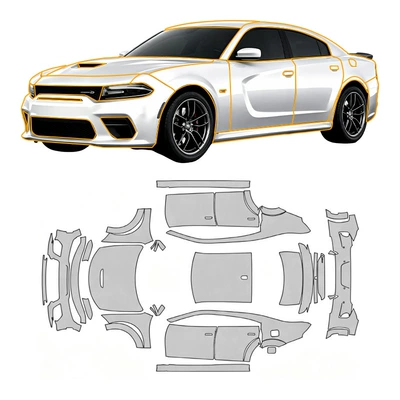 Charger Scat Pack | Car paint protective film