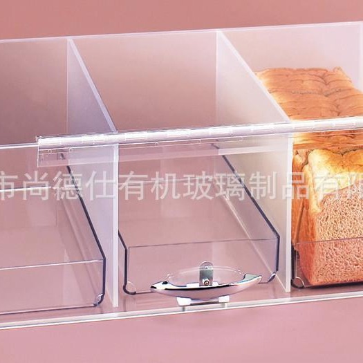 透明有机玻璃蛋糕盒子抽屉亚克力面包箱面包保鲜盒面包储存盒