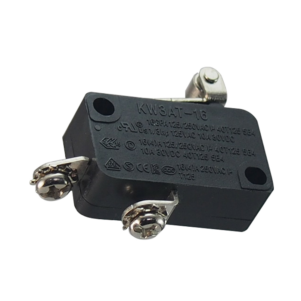 厂家直发现货供应KW3A微动开关16A 耐高温带滑轮柄多认证微动开关