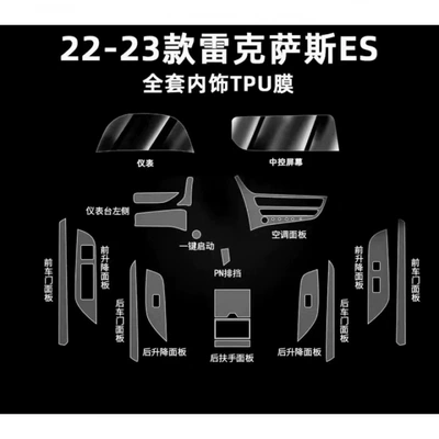Car interior film: Screen, Gear Shift, Door, Interior - 22-24-models-full-set-of-interior-film