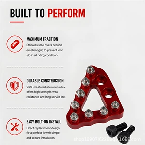 Suitable for Beta RR/RR S 250 300 450 off-road vehicles, rivet brake head, brake pedal, triangular plate