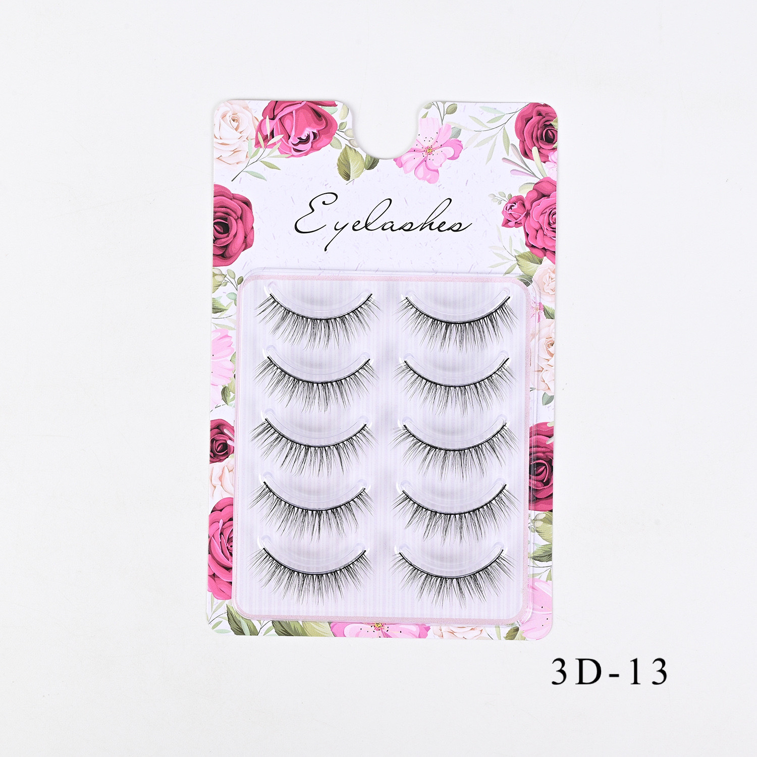 Comercio exterior europeo y americano grueso rizado 3D desordenado para el cabello, pestañas postizas, pestañas delgadas naturales al por mayor