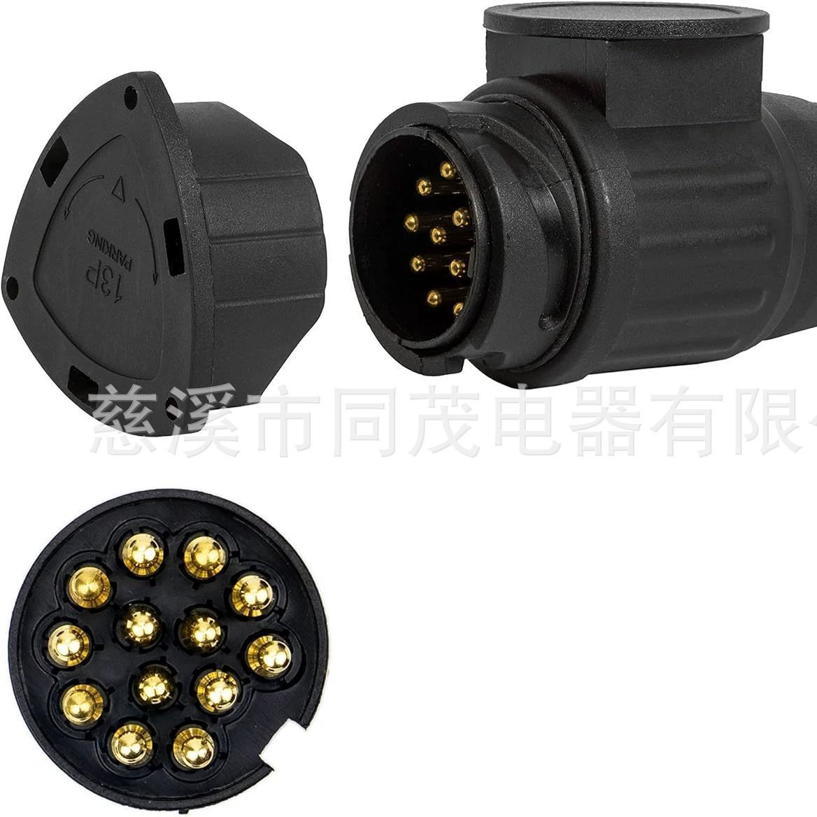 TM3018+5014 13-жильный разъем с крышкой, европейский автомобильный сигнальный световой дисплей прицепа